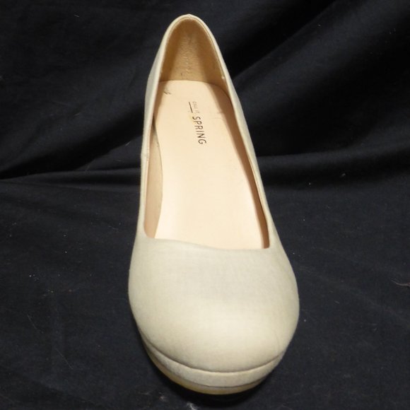 CALL IT SPRING, natural color heels, size US 6, GUC - Picture 10 of 15
